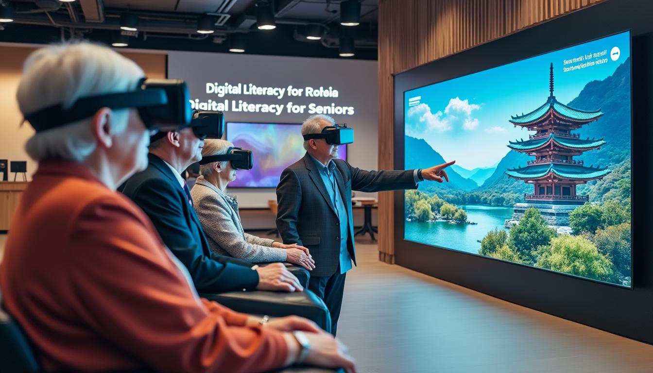 en corée du sud, des centres publics proposent aux seniors des ateliers pour maîtriser les technologies modernes, favorisant ainsi leur inclusion numérique et leur autonomie.