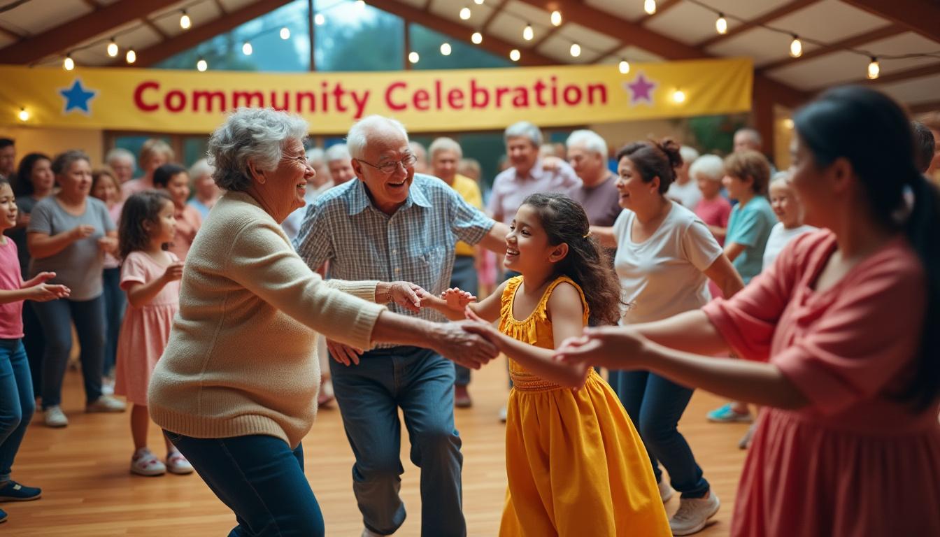 découvrez comment à janzé, une piste de danse a réuni seniors et enfants pour partager des moments de joie et de convivialité.